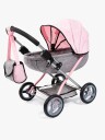 Bayer Design Dukkevogn Cosy Set med Dukke, Grå/Rosa