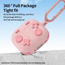 Silikondeksel i spillkontrolldesign til AirPods 4 Rosa