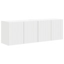  TV Veggskap 2 pcs Hvit 59,5 x 31 x 40 cm Konstruert tre
