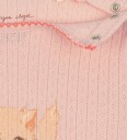 Konges Sløjd Body I/e   Hullmønster   Minnie   Pale Blush   Konges Sløjd   74   Langermet Body   Rosa
