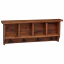 vidaXL Henger Brun 70 x 11 x 27 cm Massiv Mahogni Tre