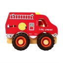Magni Wooden fire truck with rubber wheels 2632
