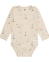 En Fant Body Ls Rib Aop Beige 62
