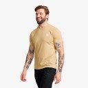 RevolutionRace Easy Graphic Logo T shirt Slim Fit Herre Safari Beige Størrelse:3XL   Herre > Overdeler > T skjorter