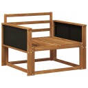 vidaXL Ute Midt Sofa Solid akasietre Naturlig 83 x 91 x 73 cm