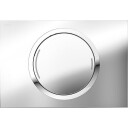 MEPAzero betjeningsplate, 2-delt, blank krom, utenpåliggende/planmontert chrome