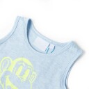 vidaXL Singlet for barn myk blå melert 104