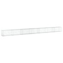  Gabionkurv med deksel 700x50x50 cm galvanisert jern