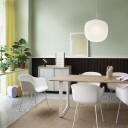 Muuto Rime Pendant 45 cm Opal / Black