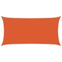 vidaXL Solseil 160 g/m² oransje 2x3,5 m HDPE