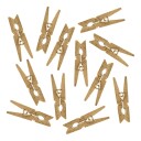 Klesklyper Mini Guld 12 pack 3,5 cm