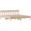 vidaXL Sengeramme med hodegavl 180x200 cm heltre furu 8721012430464