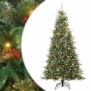  Kunstig sammensatt juletre med 300 LED grønn 240 cm PE og PVC