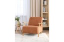 Lenestol Lesja   Oransje lyst tre/Polyester