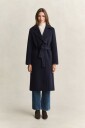 Gant Belted Wool Blend Coat   EVENING BLUE   XL