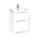 Macro Design Crown Servantskap 2 Skuff- med Light 70 Servant Hvit / 45cm Grip