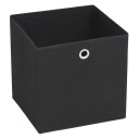 vidaXL Oppbevaringsbokser 4 stk uvevd stoff 28x28x28 cm svart