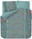 Pip Studio Blomstrete sengetøy 200x220cm - Petites Fleurs - Blått sengetøy dobbeltdyne - 2 i 1 design - 100% bomull -