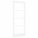 vidaXL Innredningsdør med glass "ORKDAL" Hvit 83x202x4 cm