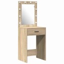  Sminkebord med skuff 3 pcs Brun 40 x 41 x 135 cm Konstruert tre