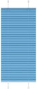  plisségardin blå 60x100 cm Stoff Bredde 59,4 Polyester