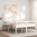  Seniorseng med hodegavl hvit small double heltre