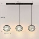 Lindby Cedrice bur-pendellampe, 3 lyskilder