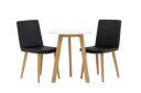 Venture Home Leonora Spisegruppe 65 cm Rund med 2 Today Stoler Sort