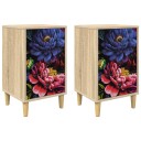 vidaXL Nattbordskap KIEL 2 stk. Sonoma eik 36 x 33 x 60 cm