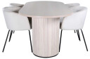 Venture Design Bianca & Berit spisegruppe Beige/natur 4 stoler & bord 200 x 90 cm