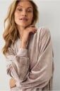 Ellos Collection Tunika i velur Beige