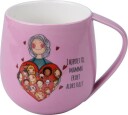 Lykketegning  Mamma krus 40 cl rosa