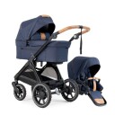 Barnevognpakke Emmaljunga Sento Pro Flat Outdoor Navy + Besafe iZi Go Modular X2 inkl. base