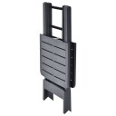 vidaXL Sammenleggbart hagebord antrasitt 79x72x70 cm plast
