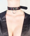 Shiver Shiver Choker + Lead Mini Hearts YL-80857