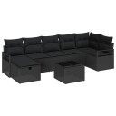vidaXL Sofa sett 5 stk. polyrotting
