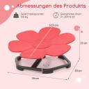 360 graders sensorisk svingstol for barn – rødt blomsterdesign