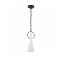 Limoges Small Pendant Natural Rust/White Shade