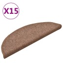 vidaXL Trappetrinnstepper 15 stk brun 56x17x3 cm