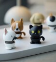 Hoptimist Hoptimist Cat Xs Black   Black   4.3X4.2X5.3CM x 4.3