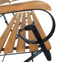 vidaXL Sammenleggbar hagebenk 112 cm heltre akasie