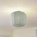 Lindby Helin taklampe blå stoff Ø 35 cm