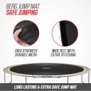 Berg Toys BERG Ultim Favorit Trampoline inkl. sikkerhetsnett. 280x190 Grå