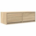  TV benk sonoma eik 80x31x25,5 cm konstruert tre
