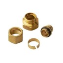 Roth Pex overgangsmuffe 16mm x 1/2"