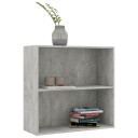  Bokhylle 2 nivåer betonggrå 80x30x76,5 cm konstruert tre