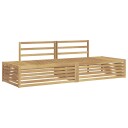 vidaXL 2 pcs Utendørs sofa sett Hvit