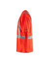 Blåkläder t skjorte varsel UV beskyttet   Rød highvis   4XL