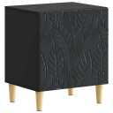  Nattbord 2 pcs Svart 43 x 34,5 x 50 cm Konstruert tre