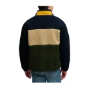Superdry Sport Colour Block Retro Zip Fleece   ECLIPSE NAVY MIX   M